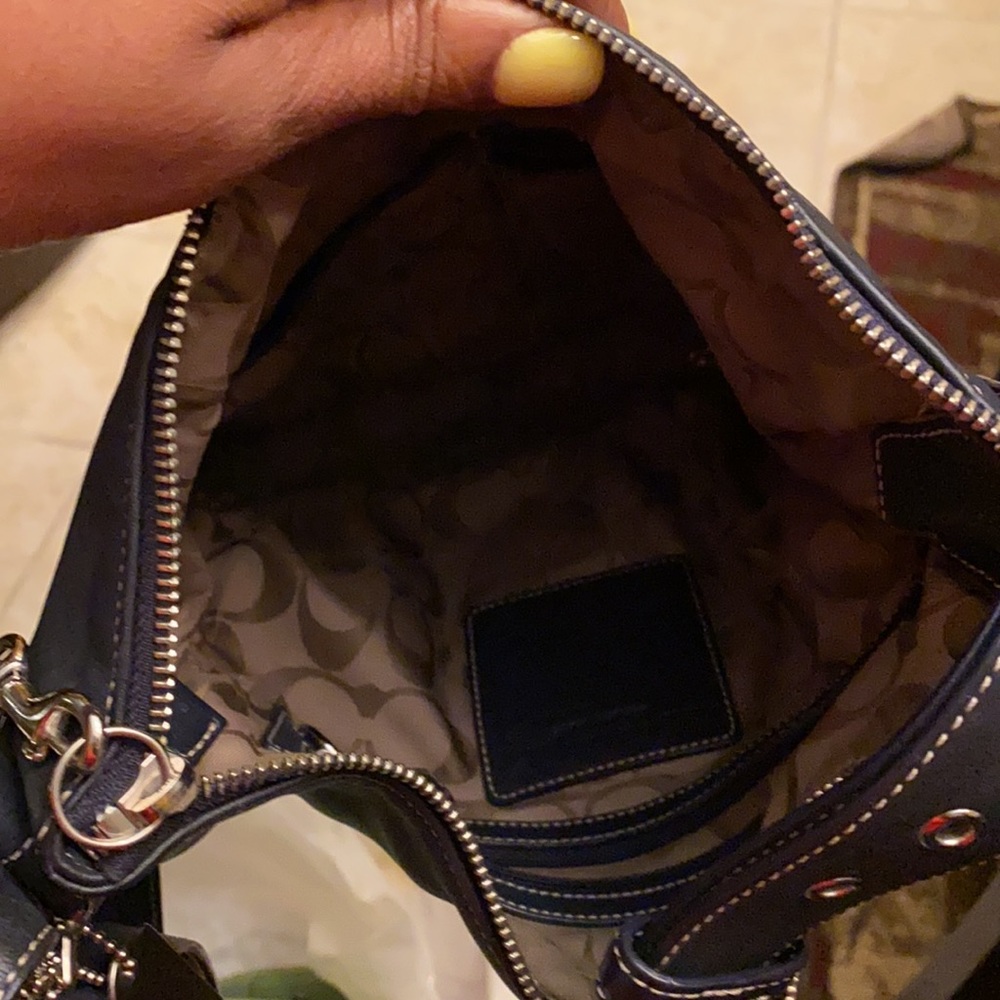 Dark blue Coach bag (N) - Picture 4 of 5